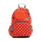 A backpack with zipped pockets