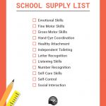 School supply list