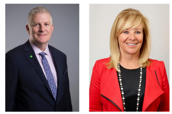 Head shots of Alec Clark and Beth Reimer-Heck